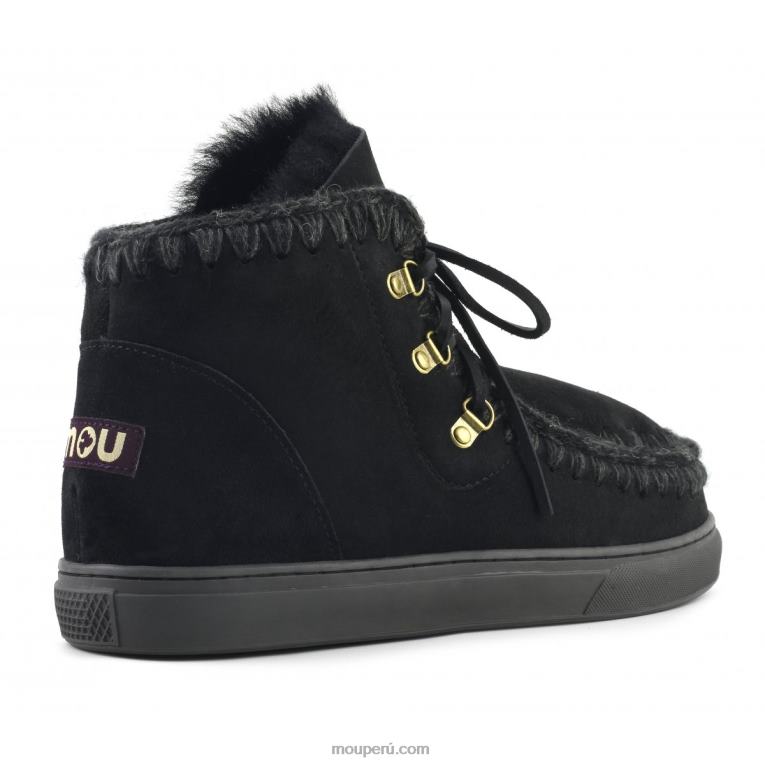 zapatilla esquimal con cordones hombres 8DRXZ772 negro Mou