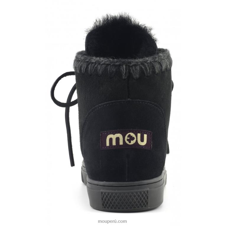 zapatilla esquimal con cordones hombres 8DRXZ772 negro Mou