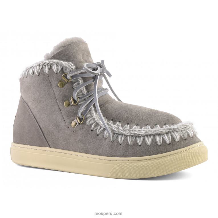 zapatilla esquimal con cordones hombres 8DRXZ774 nuevo gris Mou