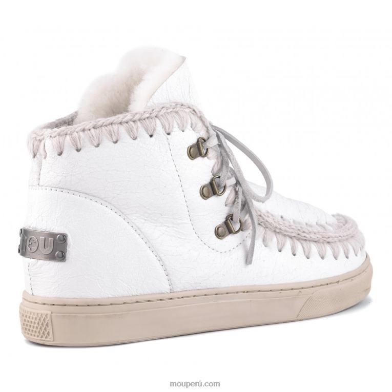 zapatilla esquimal con cordones hombres 8DRXZ775 blanco ceroso Mou