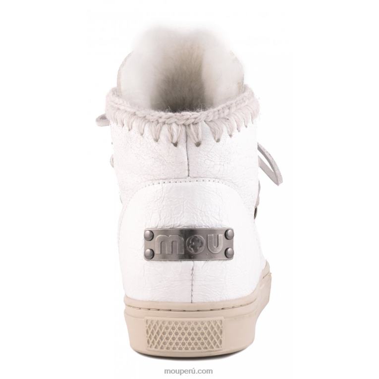 zapatilla esquimal con cordones hombres 8DRXZ775 blanco ceroso Mou