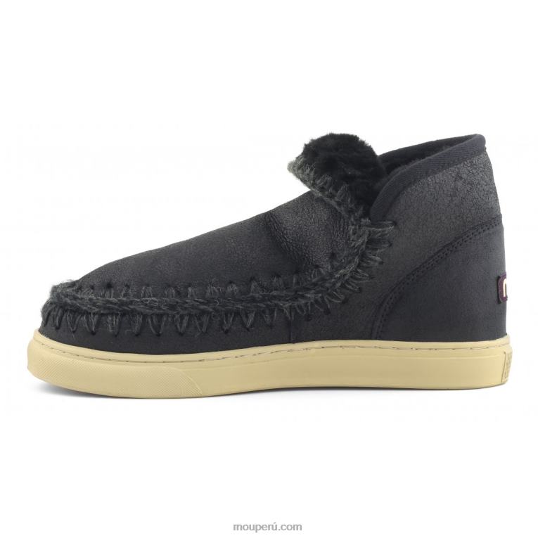 zapatilla esquimal hombres 8DRXZ776 agrietado negro/gris Mou