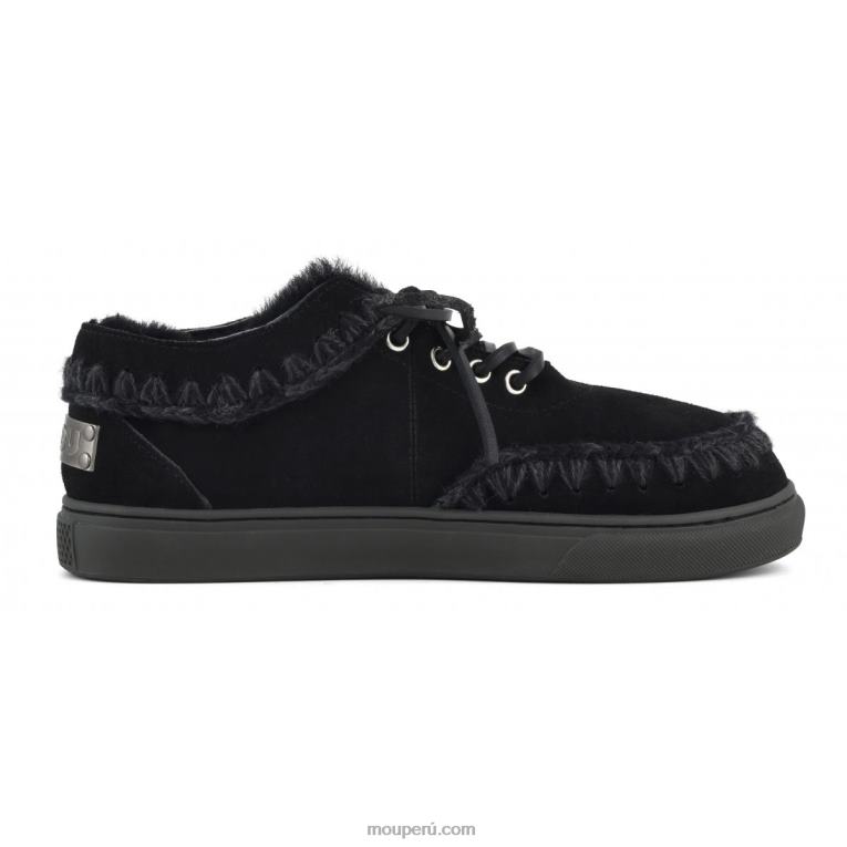 zapatillas esquimales con cordones hombres 8DRXZ767 negro Mou