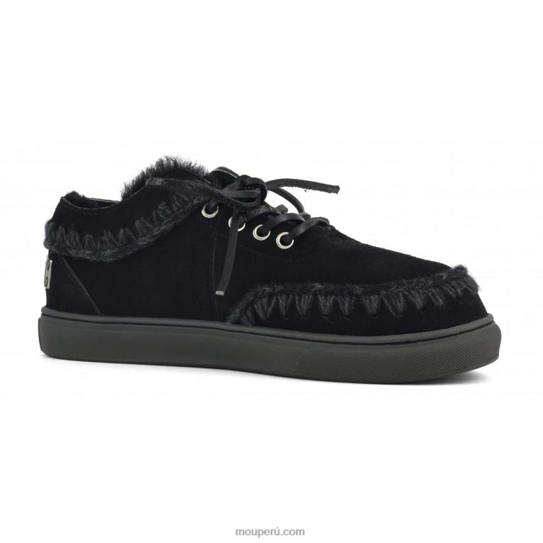 zapatillas esquimales con cordones hombres 8DRXZ767 negro Mou