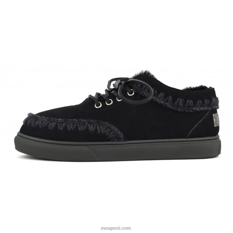 zapatillas esquimales con cordones hombres 8DRXZ767 negro Mou