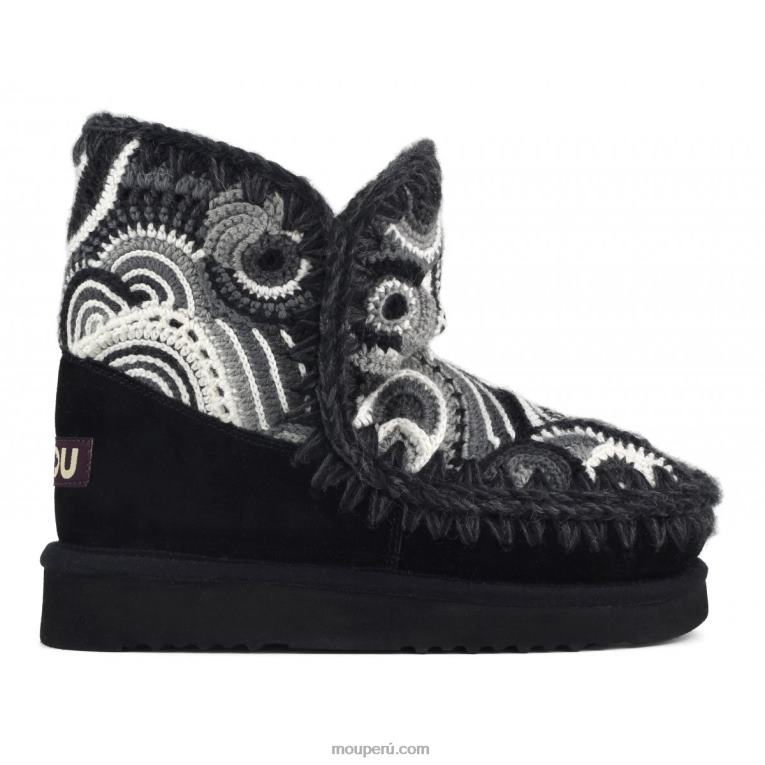esquimal 18 crochet mujer 8DRXZ400 negro Mou
