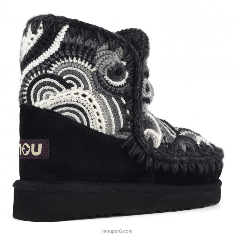 esquimal 18 crochet mujer 8DRXZ400 negro Mou