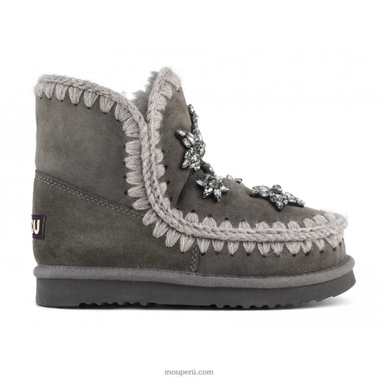 esquimal 18 estrellas de cristal mujer 8DRXZ382 carbón Mou