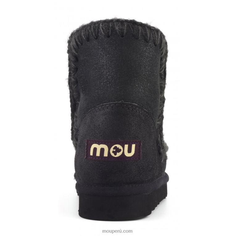 esquimal 18 estrellas de cristal mujer 8DRXZ398 agrietado negro/gris Mou