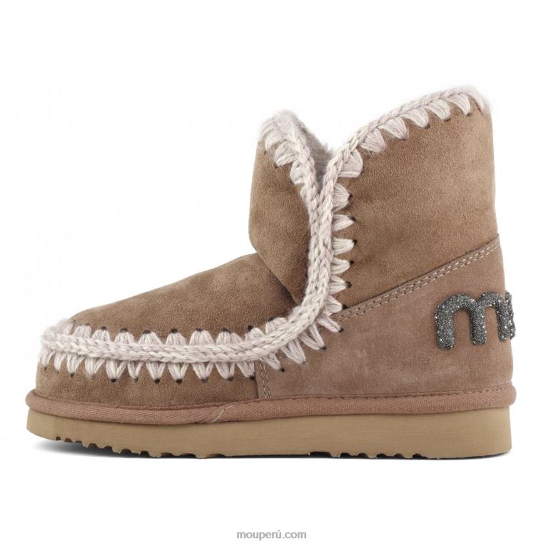 logotipo esquimal 18 brillo mujer 8DRXZ235 marrón rosa Mou