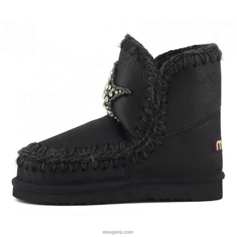 parche de estrella delantera esquimal 18 mujer 8DRXZ386 agrietado negro/gris Mou