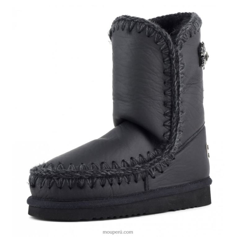 Eskimo 24 parche de cristales en la espalda mujer 8DRXZ360 nubuck negro Mou