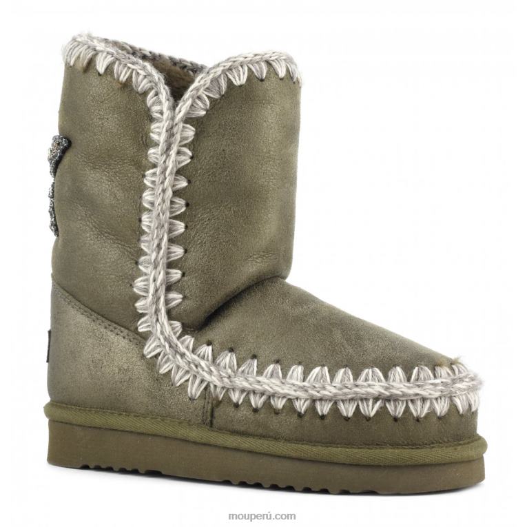 Eskimo 24 parche de estrella en la espalda mujer 8DRXZ368 ejército de polvo Mou