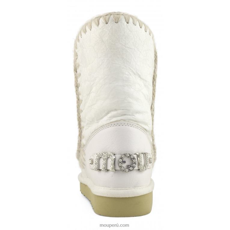 esquimal 24 con logo de pedrería mujer 8DRXZ318 blanco ceroso Mou