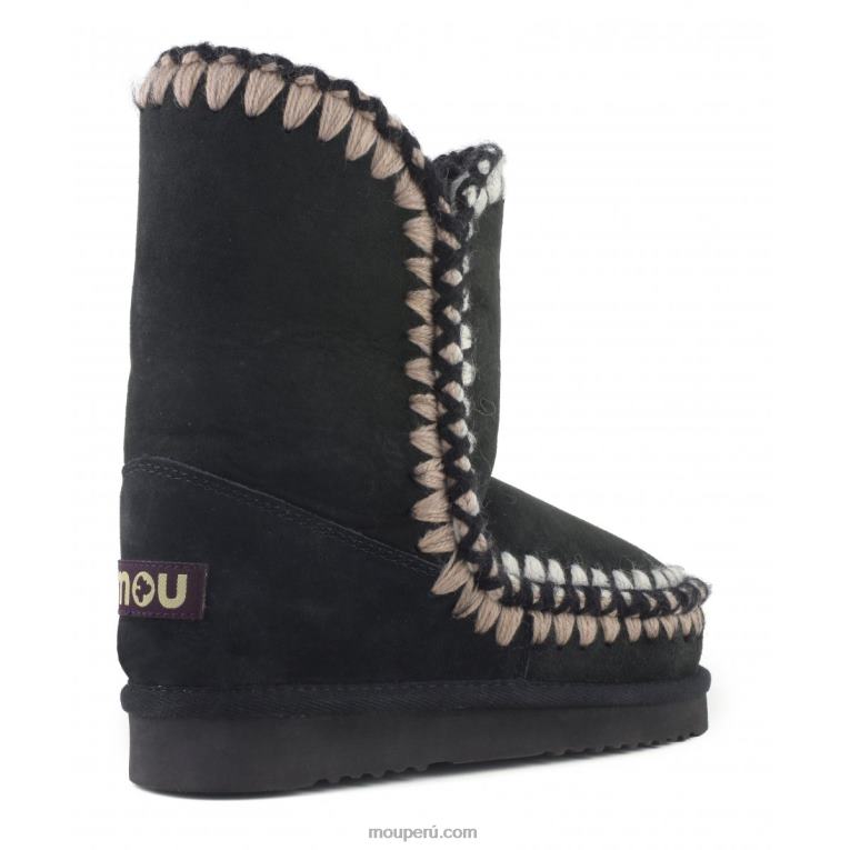 esquimal 24 con sobrecostura 3d mujer 8DRXZ299 negro Mou