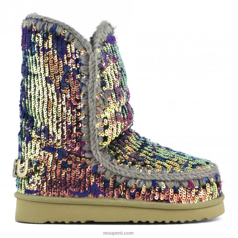 esquimal 24 edición limitada textil italiano mujer 8DRXZ336 mezcla azul de lentejuelas lux Mou