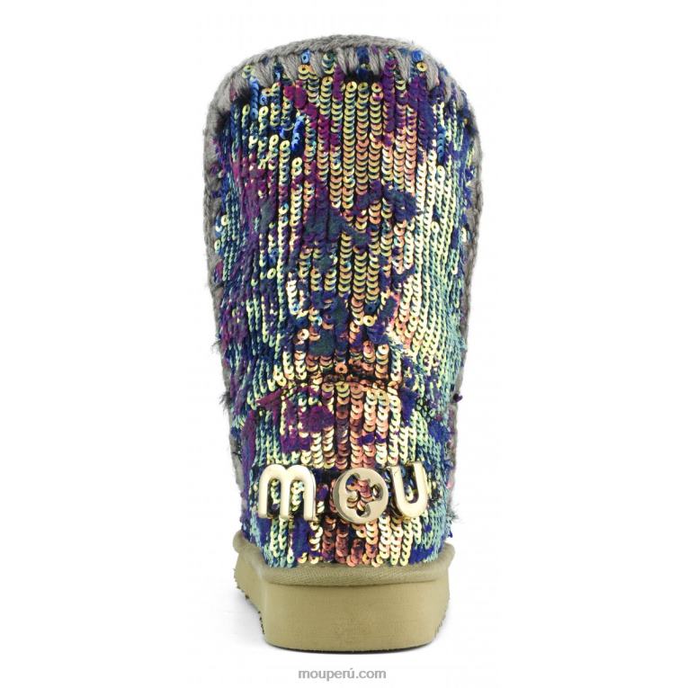 esquimal 24 edición limitada textil italiano mujer 8DRXZ336 mezcla azul de lentejuelas lux Mou