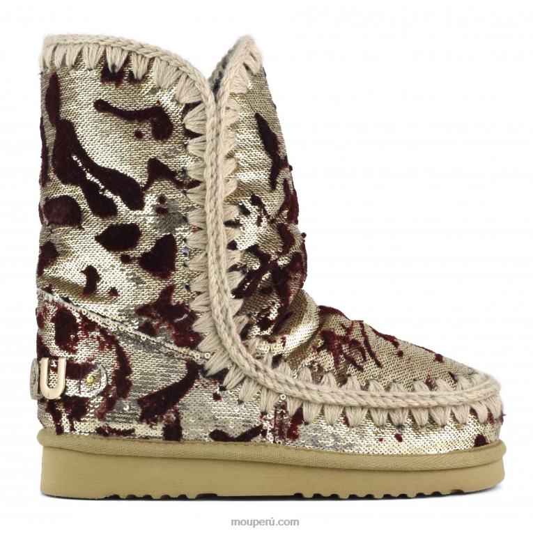 esquimal 24 edición limitada textil italiano mujer 8DRXZ337 lux lentejuelas rojo Mou