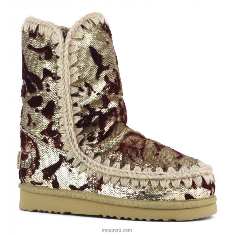 esquimal 24 edición limitada textil italiano mujer 8DRXZ337 lux lentejuelas rojo Mou