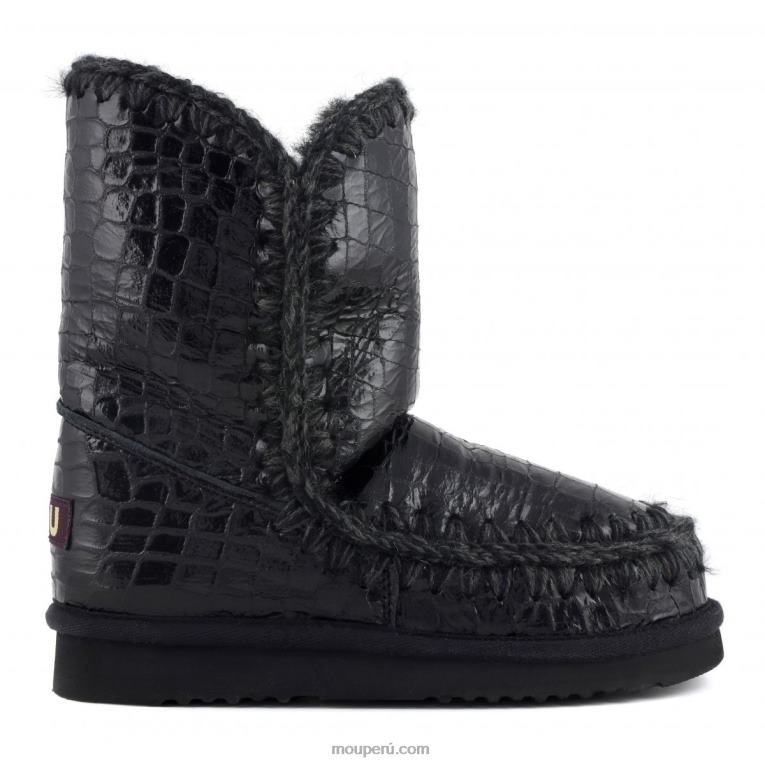 esquimal 24 mujer 8DRXZ396 cocodrilo negro brillante Mou