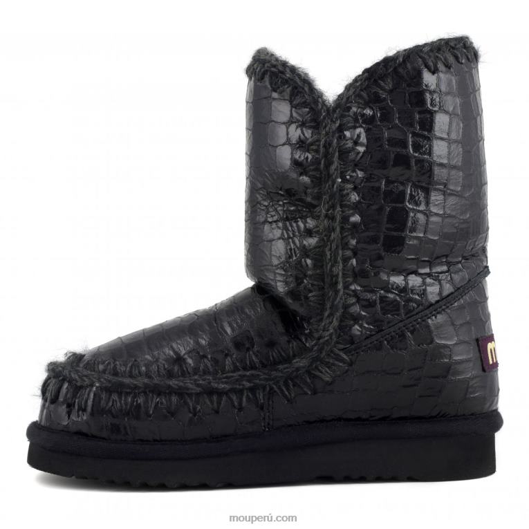 esquimal 24 mujer 8DRXZ396 cocodrilo negro brillante Mou