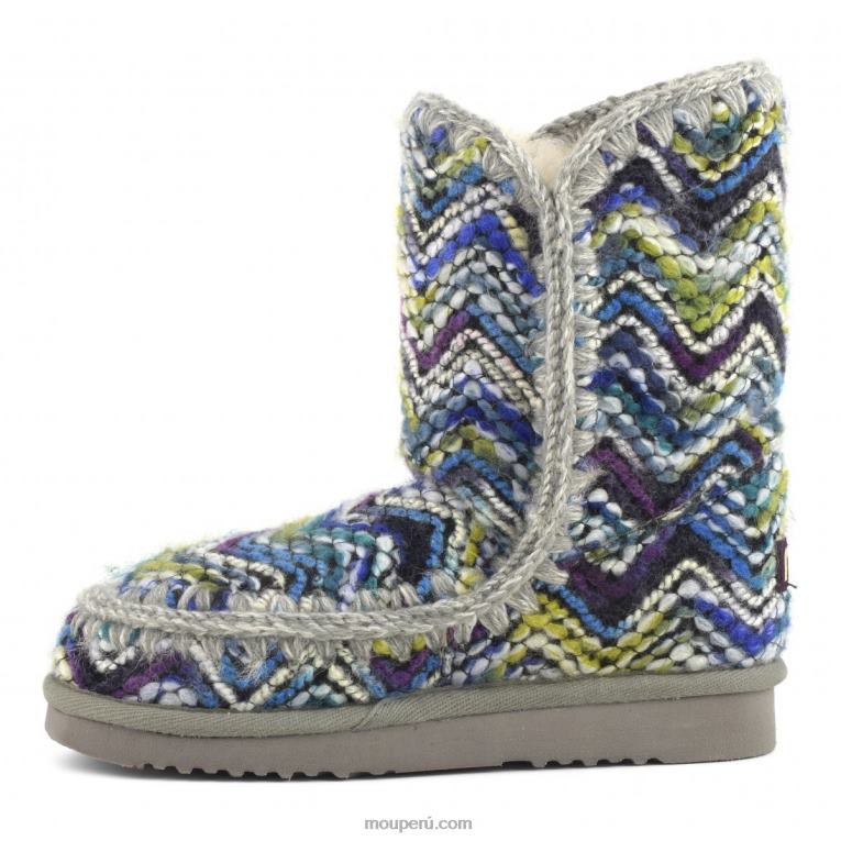 tejido de lana esquimal 24 mujer 8DRXZ275 mezcla de lana azul Mou