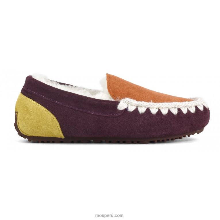 mocasín color block pespunte esquimal mujer 8DRXZ682 púrpura Mou