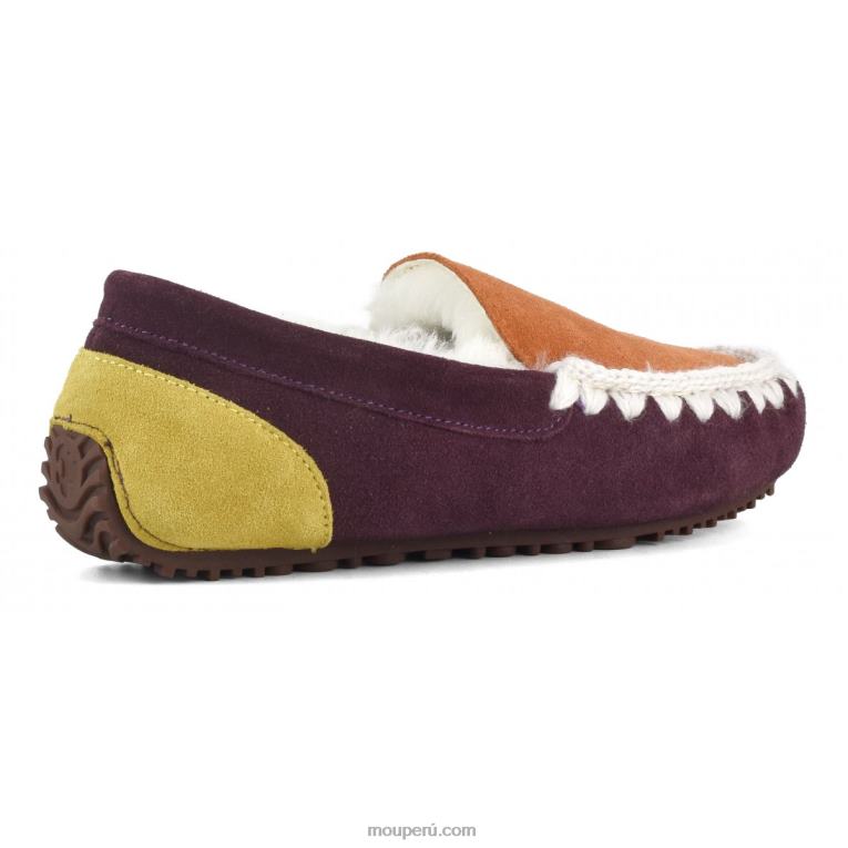mocasín color block pespunte esquimal mujer 8DRXZ682 púrpura Mou