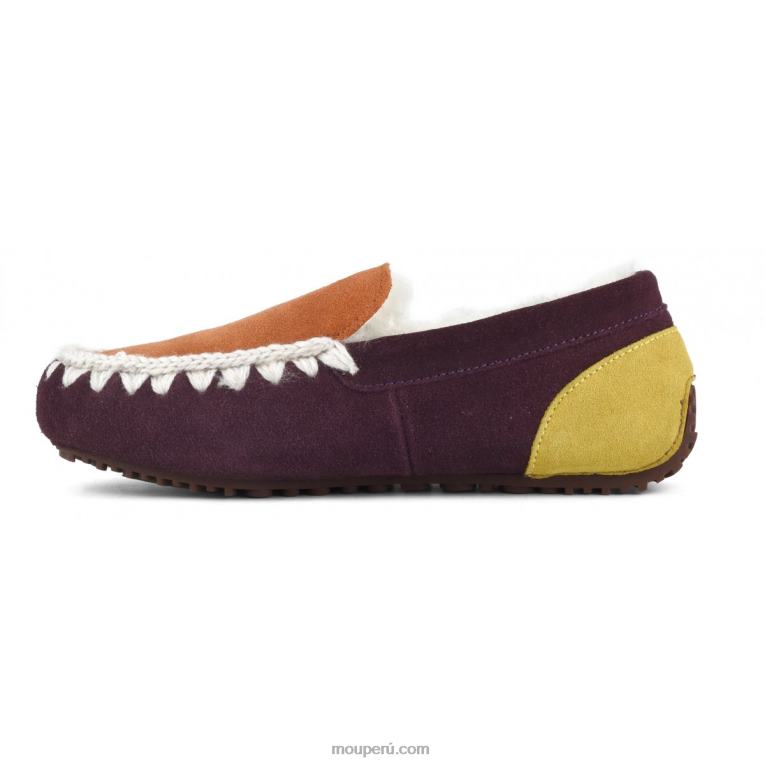 mocasín color block pespunte esquimal mujer 8DRXZ682 púrpura Mou