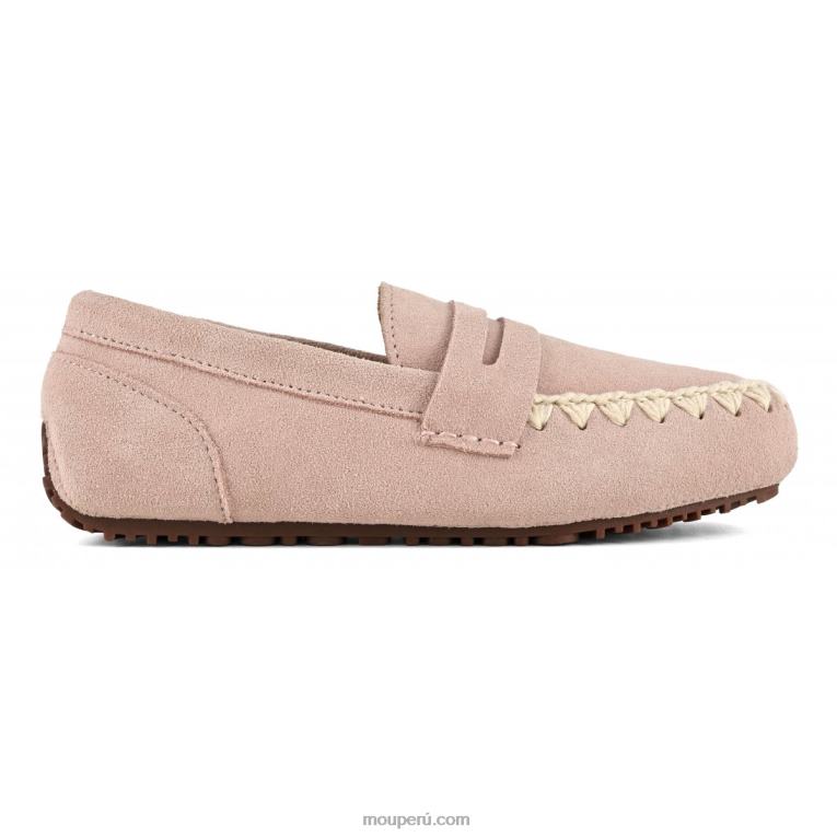 mocasín esquimal de verano de piel mujer 8DRXZ222 polvo Mou