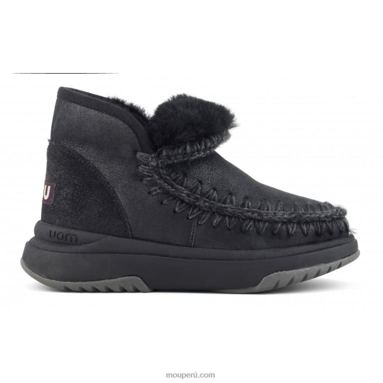 corredor esquimal mujer 8DRXZ755 agrietado negro/gris Mou