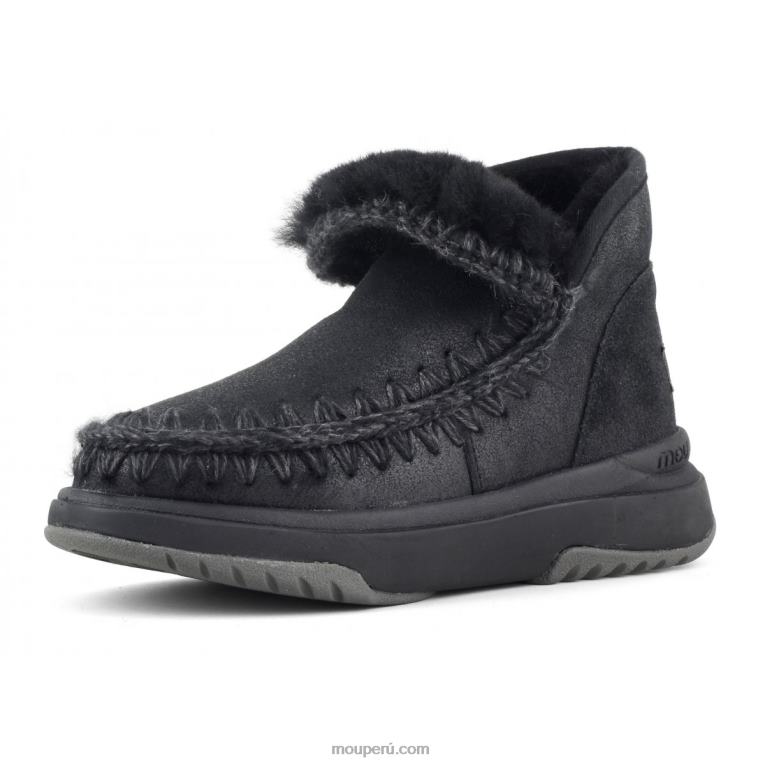 corredor esquimal mujer 8DRXZ755 agrietado negro/gris Mou