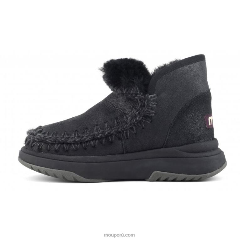 corredor esquimal mujer 8DRXZ755 agrietado negro/gris Mou