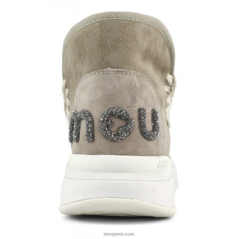 logotipo de eskimo jogger glitter mujer 8DRXZ758 elefante gris Mou
