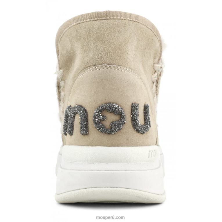 logotipo de eskimo jogger glitter mujer 8DRXZ760 camello Mou