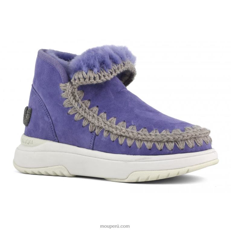 logotipo de eskimo jogger glitter mujer 8DRXZ764 púrpura crepúsculo Mou