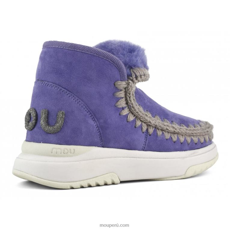 logotipo de eskimo jogger glitter mujer 8DRXZ764 púrpura crepúsculo Mou