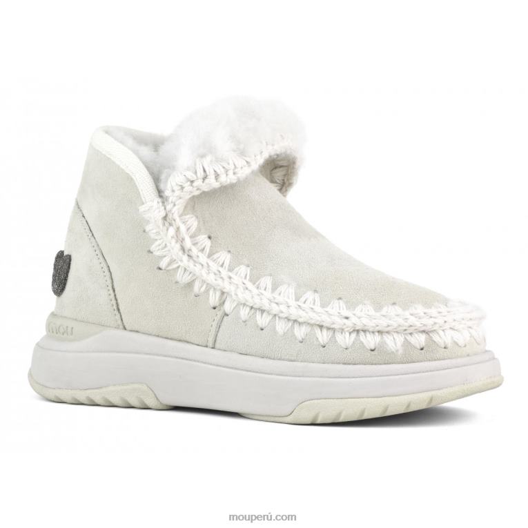 logotipo de eskimo jogger glitter mujer 8DRXZ765 abedul de plata Mou