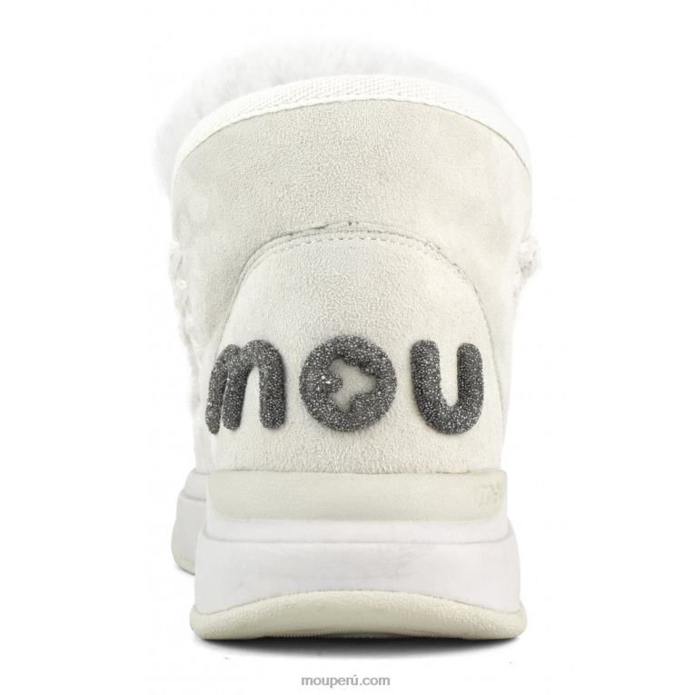 logotipo de eskimo jogger glitter mujer 8DRXZ765 abedul de plata Mou
