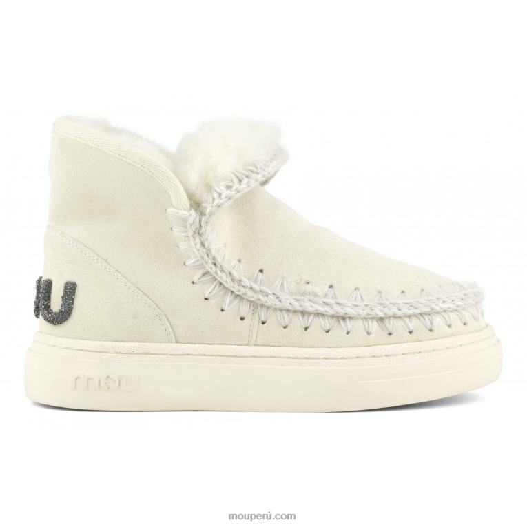 zapatillas esquimales con logo brillante en negrita mujer 8DRXZ733 vainilla Mou