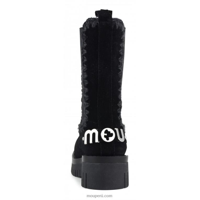 esquimal combate alto mujer 8DRXZ348 negro Mou