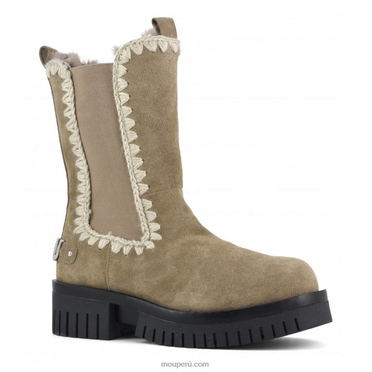 esquimal combate alto mujer 8DRXZ349 elefante gris Mou