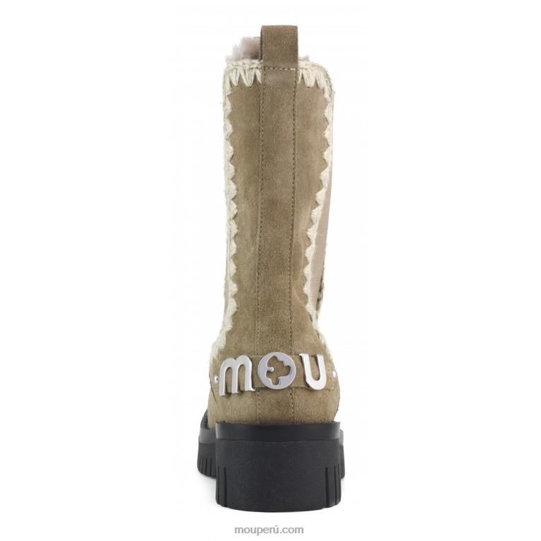 esquimal combate alto mujer 8DRXZ349 elefante gris Mou