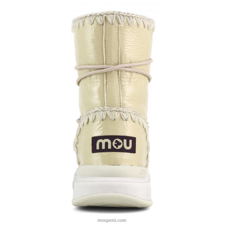 jogger botas de nieve cortas mujer 8DRXZ374 arena de charol Mou