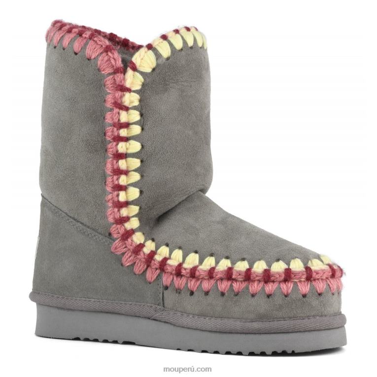 pespunte esquimal mujer 8DRXZ304 nuevo gris Mou