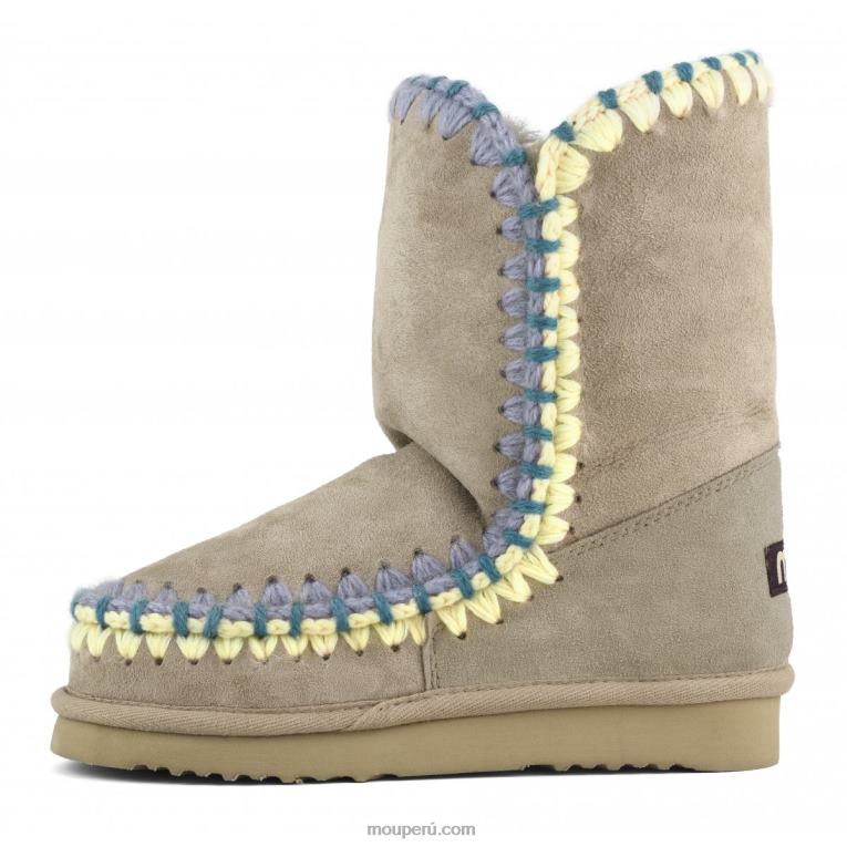 pespunte esquimal mujer 8DRXZ305 camello Mou