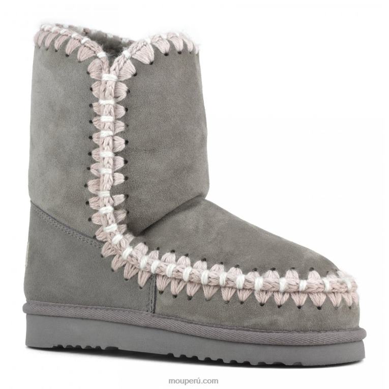 pespunte esquimal mujer 8DRXZ313 nuevo gris Mou