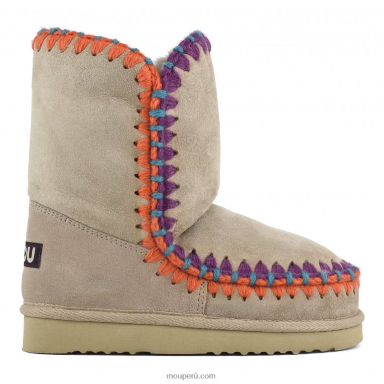 pespunte esquimal mujer 8DRXZ314 camello Mou