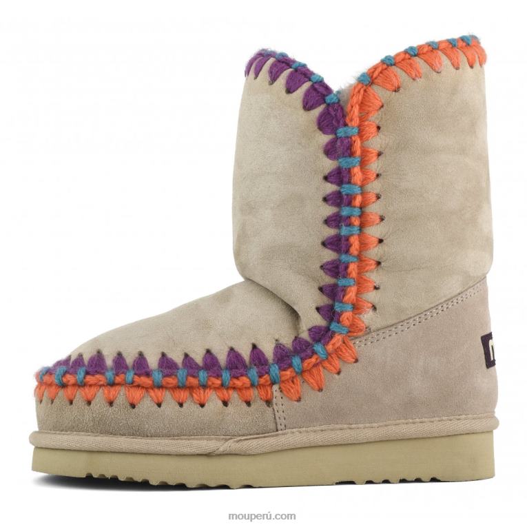 pespunte esquimal mujer 8DRXZ314 camello Mou