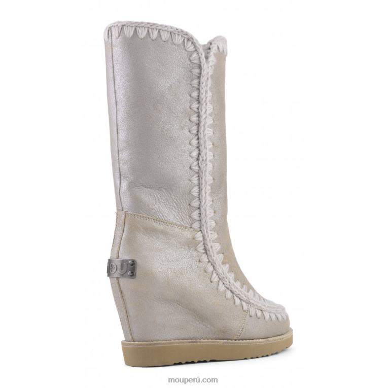 cuña de punta francesa alta mujer 8DRXZ578 piedra metalica Mou